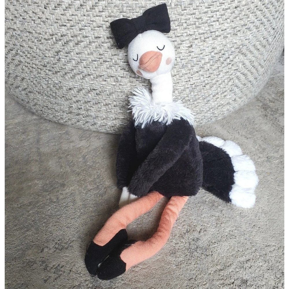 Pillowfort Ballerina Ostrich 20" Stuffed Animal Plush Hook & Loop Hands Feet